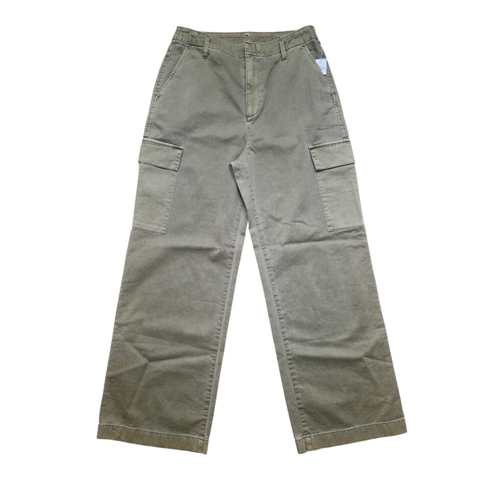 GAP Olive Green Cargo Wide-Leg Jeans
